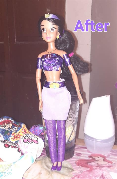 Here is a Disney Store Singing Jasmine from Goodwill I fixed up in Summer of 2022. : r/Dolls