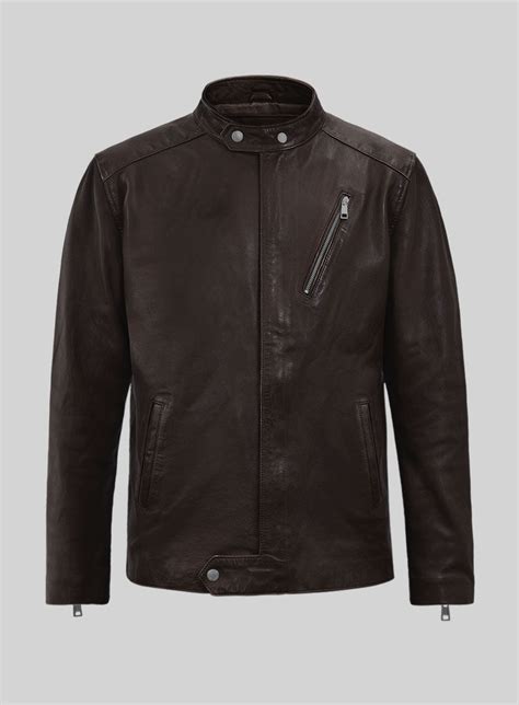 Dune Drifter Brown Biker Leather Jacket – StudioSuits