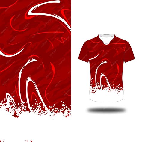 Premium Vector | A red shirt white abstract pattern design
