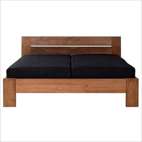 Contemporary Indian Teak wood bed TBD-1001 - TimberCraft