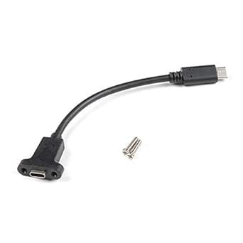 SparkFun Electronics Panel Mount USB-C Extension Cable - 6" : Amazon.in ...