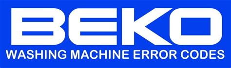 Beko Washing Machine Error Codes 的图像结果