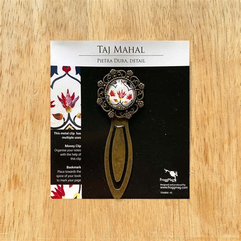 Metal Bookmark - Taj Mahal Details – Froggmag