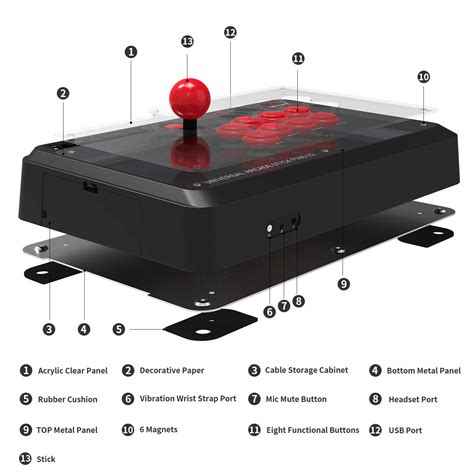 May Flash MAYFLASH Universal Arcade Fighting Stick F500 for India | Ubuy