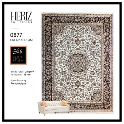 Promo Karpet Tebal Permadanai Turki Heriz 0877 - 100x150 - Red Cicil 0% ...