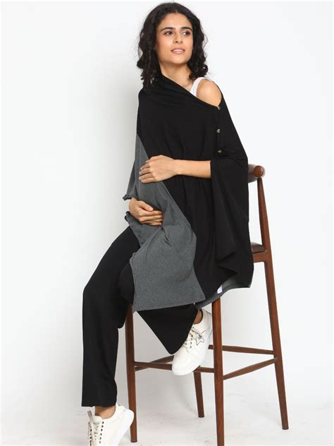 Cotton Maternity Feeding Poncho Style Nursing Cover