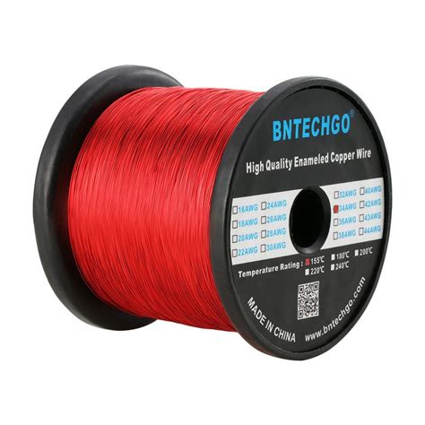 BNTECHGO 34 AWG Magnet Wire - Enameled Copper Wire - Enameled Magnet ...