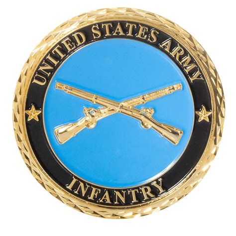 United States Army Infantry Crossed Muskets Insignia Challenge Coin ...