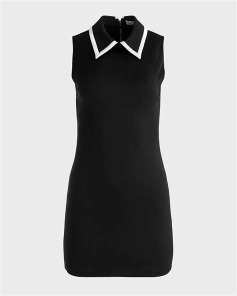 Alice + Olivia Wynell Collared Mini Dress | Neiman Marcus
