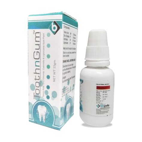 Toothngum Toothpaste - Tannic Acid Zinc Chloride, Cetrimide ...