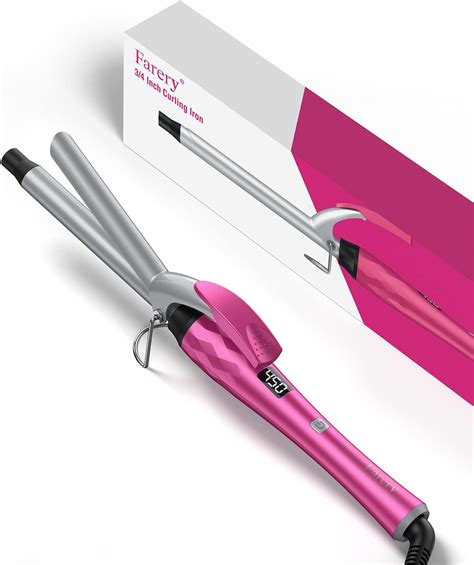 Amazon.com: FARERY 3/4 Inch Curling Iron for Defined Curls, Tourmaline ...