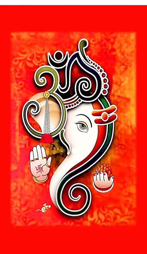 Ashvath Lord Ganesha Design Backdrop Cloth for Pooja Decoration ...
