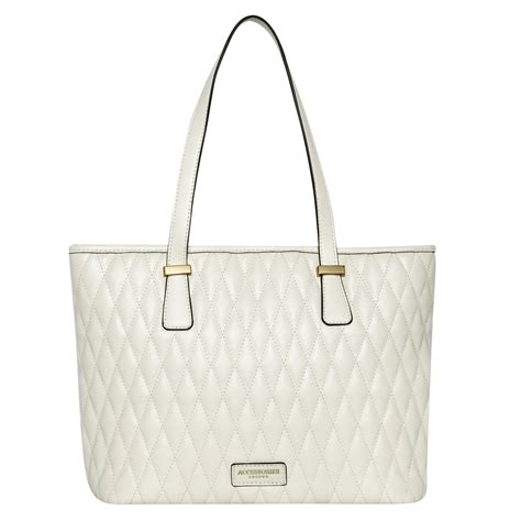 Buy White Lannister Quilted Tote Bag - Accessorize India