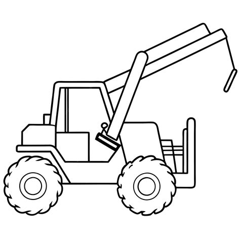 Image result for Telehandler Drawing