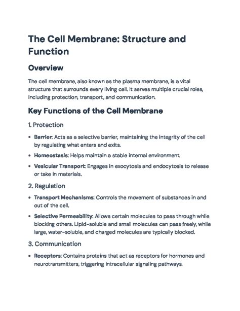 Image result for Cell Membrane Structure and Function