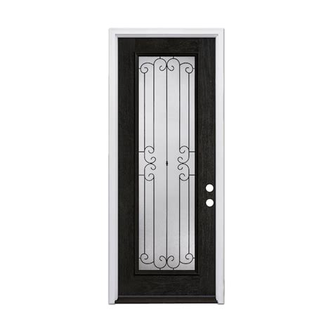 Therma-Tru Riserva 36-in x 96-in x 4-9/16-in Fiberglass Left-hand ...