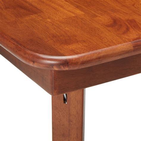 Buy STAKMORE Straight Edge 32 Square Folding Card Table, Cherry Finish ...