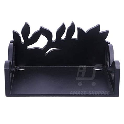 AMAZE SHOPPEE Beautiful Wooden Carved Set Top Box Wall Shelf (Black ...