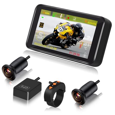 Vsystof4 5x Motorcycle Dashboard Camera Recorder 4 5 Lcd Waterproof ...