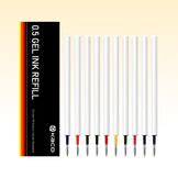 Gel Pen Refills 0.5mm- Pack of 10 - Kaco – KACO