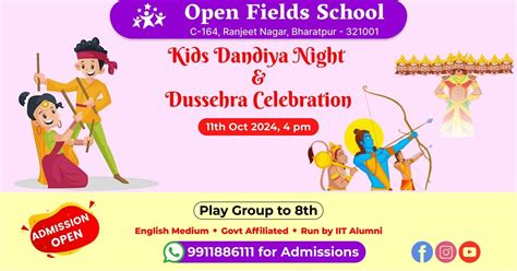 Kids Dandiya Night & Dussehra Celebration 2024 at Best School in ...