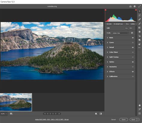 New features summary for the June 2020 release of Camera Raw