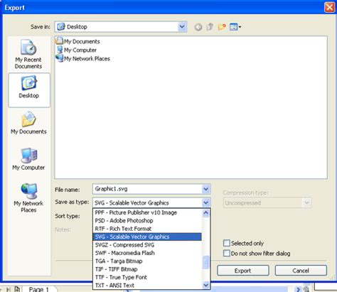 Image result for CorelDRAW Export SVG