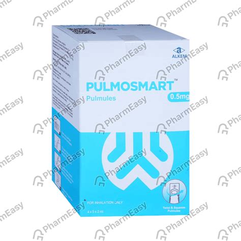 Pulmosmart 1mg 2ml Packet Of 5 Pulmules: Uses, Side Effects, Price ...