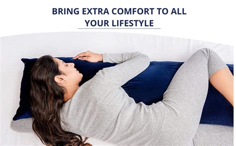 MY ARMOR Soft Microfiber Hug Pillow for Sleeping 53 x 16 Inches, Full ...