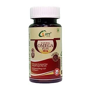 iCure Wellness Omega 3 6 9 Capsules 500mg with Flax Seed & Black Seed ...