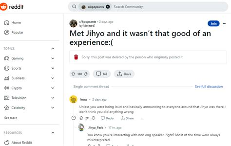 K-pop star Jihyo of TWICE accused of rudeness in Reddit thread, fans ...