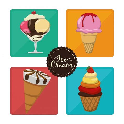 Ice cream design | Premium Vector