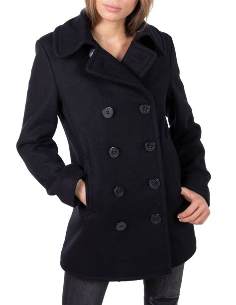 Pea Coat Navy Ladies - Tradingbasis