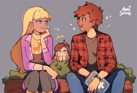 mabel pines, dipper pines, and pacifica northwest (gravity falls) drawn by danismilek | Danbooru