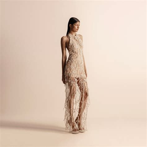 DRIP STRING HALTER NECK BACKLESS DRESS – Abhishek Sharma