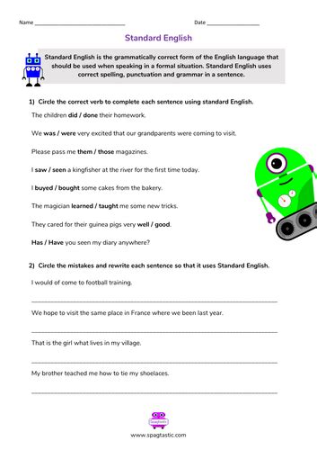 Standard English Example 的图像结果