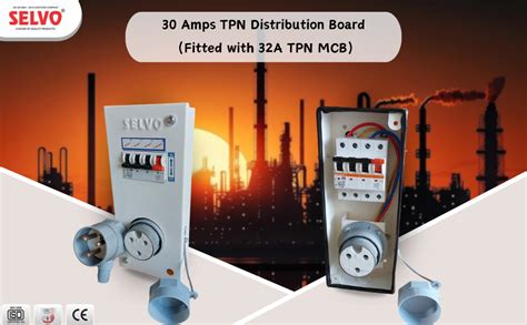 SELVO 30 Amps TPN Distribution Board with Three Pin Metal Clad ...