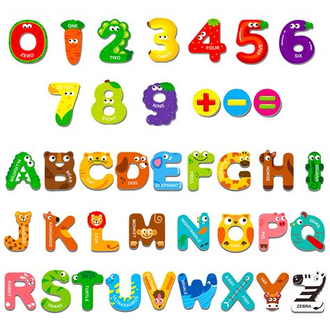 Buy Magnetic Uppercase Letters and Numbers, Educational Learning Tool ...