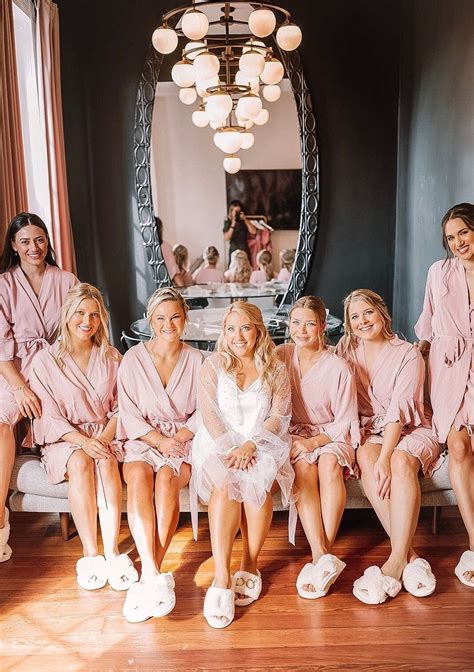 Dusty Rose Bridesmaid Robes -pink Bridesmaid Robes- Blush Bridal Party ...