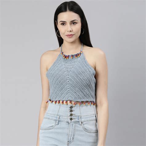 Cotton Bralette Top - Denim 3121 – Magic Needles