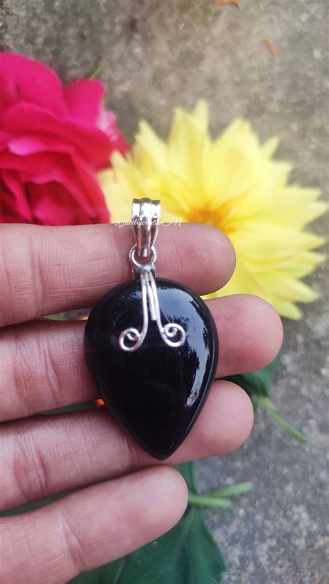Buy Black Onyx Pendant, 925 Sterling Silver,statement Pendant,classic ...