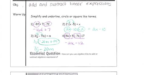 Image result for Linear Adding and Subtracting