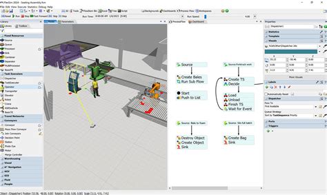 Flexsim Simulation 的图像结果