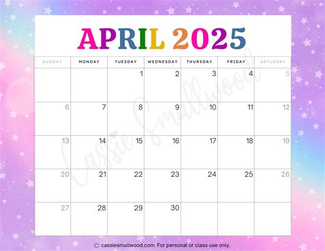 April 2025 Calendar | Free Printable Calendars