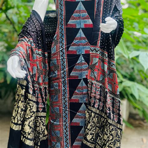 Ajrakh Suit Modal Silk - Your Smile – EthnicElement