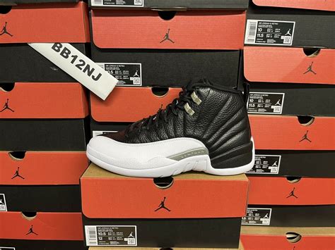 Jordan 12 Playoffs With Orange