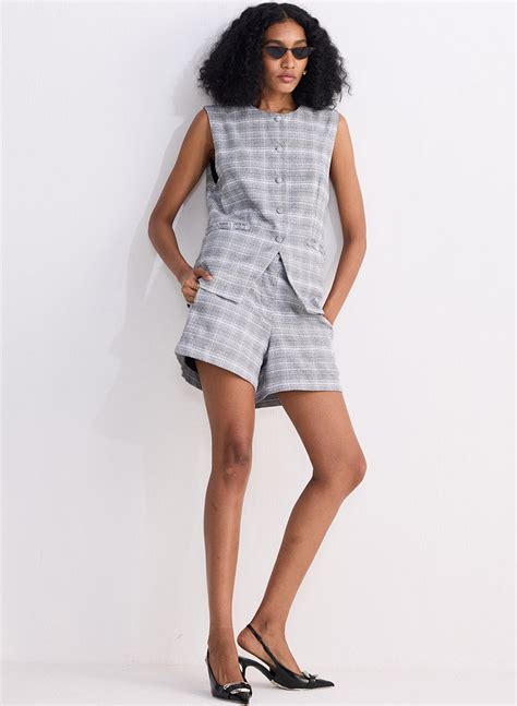 Cotton Tweed Vest – NETE.IN