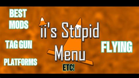 Best gorilla tag mod menu(ii's stupid menu) showcase! - YouTube