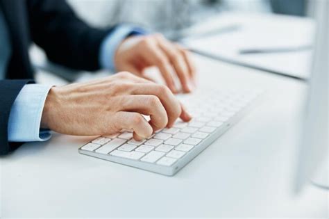 Image result for Typing Office Desktop Computer