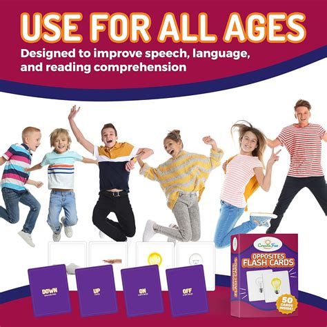 CreateFun Opposites Flash Cards, 50 Matching Educational India | Ubuy